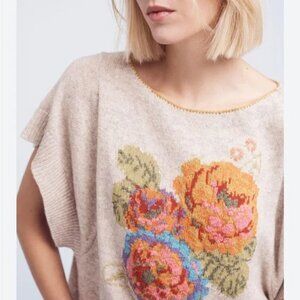 Anthropologie Angel of the North Cotton Wool Sweater Vest Top